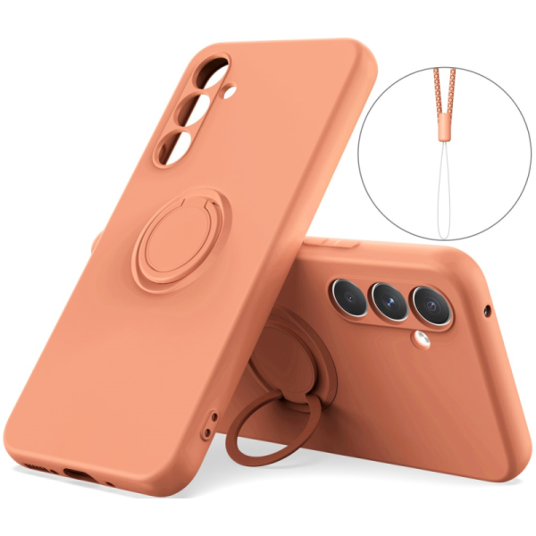 „Ring“ Kickstand (TPU) dėklas - oranžinis (Galaxy A55)