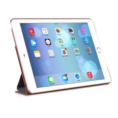 Greznais „HOCO“ Retro sērijas ādas atvērams brūns Apple iPad Air 2 futrālis / Vacins.lv