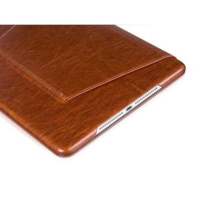 Greznais „HOCO“ Retro sērijas ādas atvērams brūns Apple iPad Air 2 futrālis / Vacins.lv