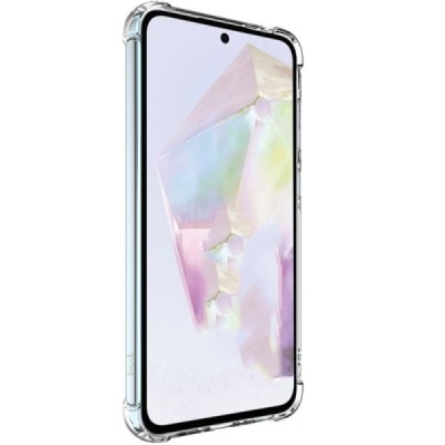 Samsung Galaxy A26 "Imak" pastiprinātas aizsardzības cieta silikona (TPU) dzidrs (caurspīdīgs) vāciņš | Vacins.lv