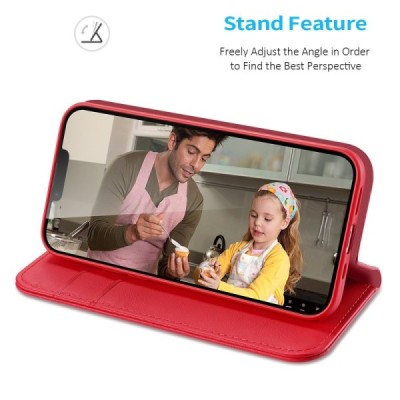 „Dux Ducis“ Hivo atvērams maciņš - sarkans (iPhone 17e / 16e)