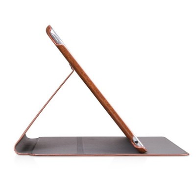 Greznais „HOCO“ Retro sērijas ādas atvērams brūns Apple iPad Air 2 futrālis / Vacins.lv