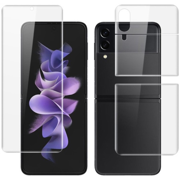 „IMAK“ Hydrogel apsauginės ekrano (pilnai dengiančios) plėvelės - skaidrios (Galaxy Z Flip3 / Flip4)