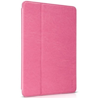 Prabangus „HOCO“ Retro Crystal serijos odinis atverčiamas rožinis Apple iPad Air 2 dėklas / Priedai.lt