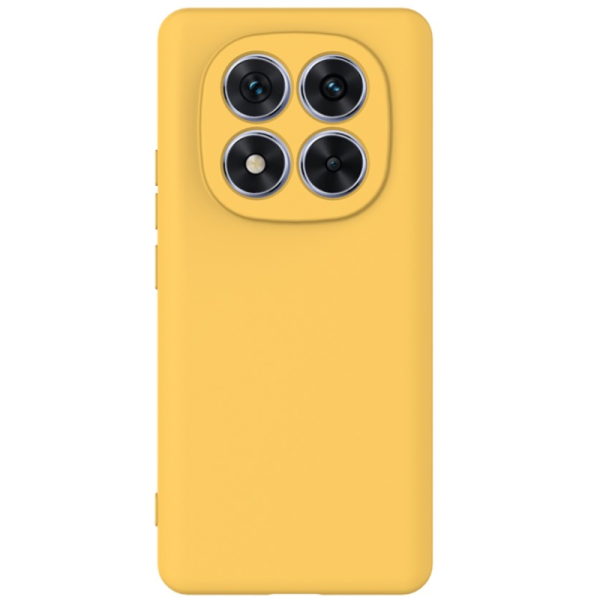 "Shell" cieta silikona (TPU) apvalks - dzeltens (Redmi Note 14 Pro+ 5G)