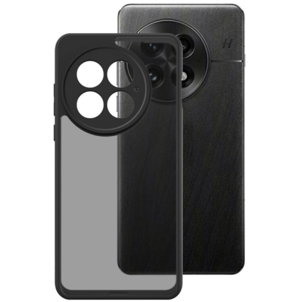 "Imak" cieta silikona (TPU) matēts apvalks - tonēts / melns (OnePlus 13)