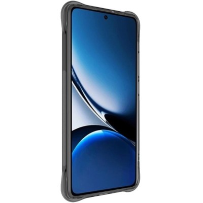 Poco X7 Pro 5G, Redmi Turbo 4 5G "Imak" pastiprinātas aizsardzības cieta silikona (TPU) airbag pelēks (caurspīdīgs) vāciņš | Vac
