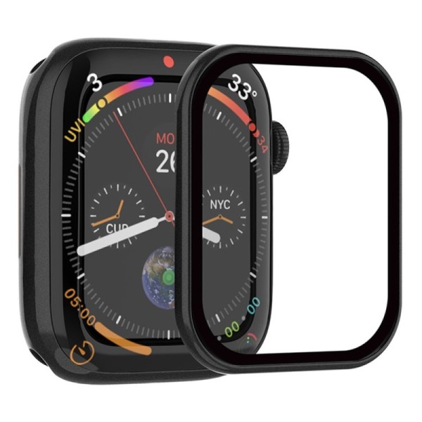 „Rurihai“ apsauginis ekrano stiklas - juodas (Apple Watch Series 6 / 5 / 4 / SE (2023) / SE (2022) / SE 44mm)