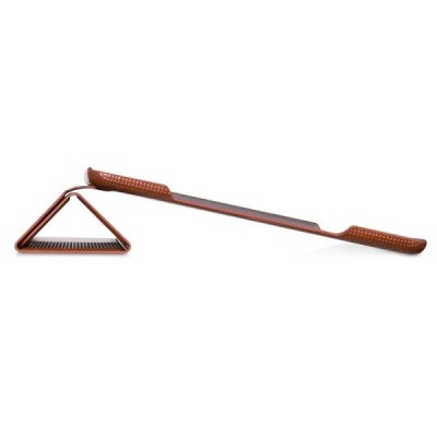 Prabangus „HOCO“ Crystal Fashion serijos odinis atverčiamas rudas Apple iPad Air 2 dėklas / Priedai.lt