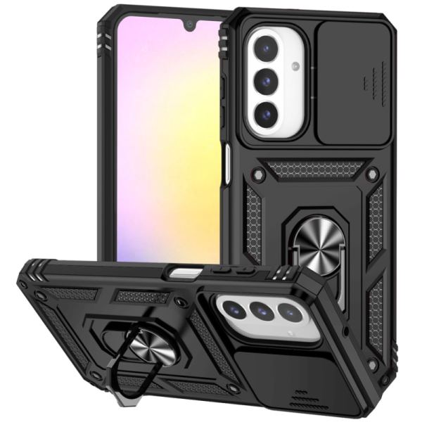 "Mozhi" Kickstand pastiprinātas aizsardzības apvalks - melns (Galaxy A26)