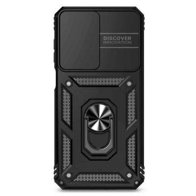 Samsung Galaxy A26 "Kickstand" pastiprinātas aizsardzības melns apvalks | Vacins.lv