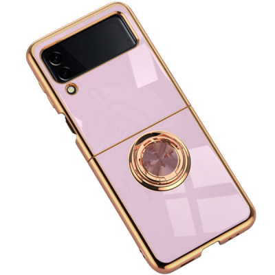 Samsung Galaxy Z Flip4 (F721) „Fashion“ Kickstand cieta silikona (TPU) violets apvalks | vacins.lv