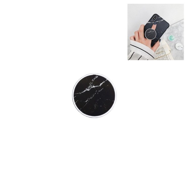"Airai" Marble Kickstand telefona turētājs - melns