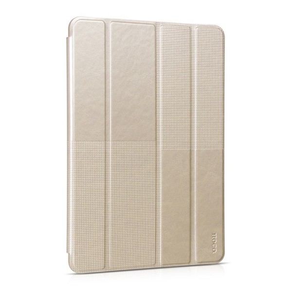 „HOCO“ Crystal Fashion atverčiamas odinis dėklas - auksinis (iPad Air 2)