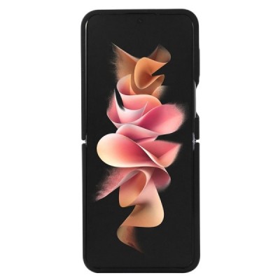 Samsung Galaxy Z Flip4 "Dechen" Ring Kickstand cieta silikona (TPU) apvalks - melns | Vacins.lv