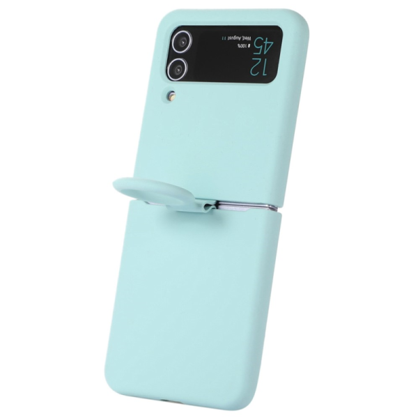 „Dechen“ Ring Kickstand kieto silikono (TPU) dėklas - mėtinė (Galaxy Z Flip4)