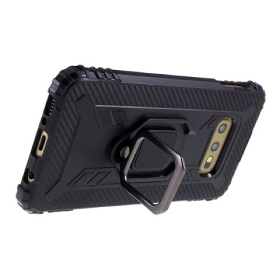 Samsung Galaxy S10e "Kickstand" pastiprinātas aizsardzības melns apvalks | Vacins.lv