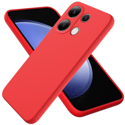 Xiaomi Redmi Note 13 Pro 4G ( Poco M6 Pro) "Shell" cieta silikona (TPU) apvalks - sarkans | vacins.lv