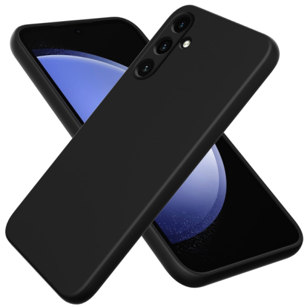 "Shell" cieta silikona (TPU) apvalks - melns (Galaxy M55 / C55 / F55)