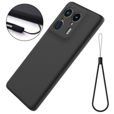 Motorola Edge 50 Ultra 5G Shell kieto silikono (TPU) dėklas juodas - nugarėlė | Priedai.lt