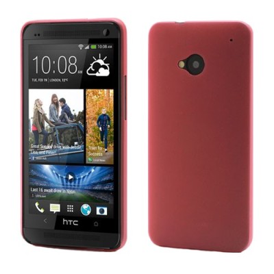 Ploniausias pasaulyje HTC One M7 raudonas dėklas (Dėkliukas) / Priedai.lt