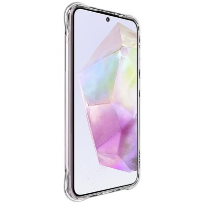 Samsung Galaxy A36 "Imak" pastiprinātas aizsardzības cieta silikona (TPU) airbag dzidrs (caurspīdīgs) vāciņš | Vacins.lv