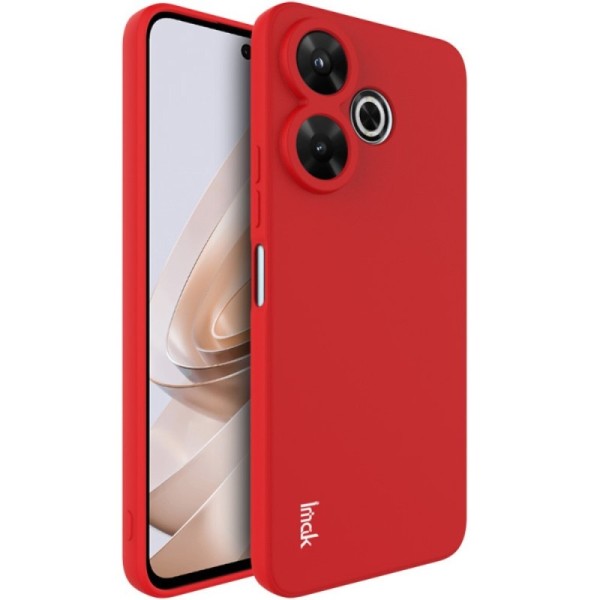 "IMAK" UC-4 hard silicone (TPU) case - Red (Redmi 13 / Poco M6 4G / Redmi Note 13R 5G)