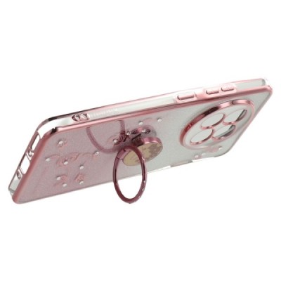 OnePlus 13R (Ace 5) "Kadem" Ring Kickstand cieta silikona (TPU) apvalks - rozs | Vacins.lv