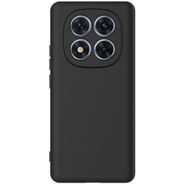 "Shell" cieta silikona (TPU) apvalks - melns (Redmi Note 14 Pro+ 5G)