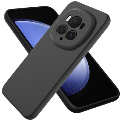 Huawei Honor Magic6 Pro Shell kieto silikono (TPU) dėklas juodas - nugarėlė | Priedai.lt