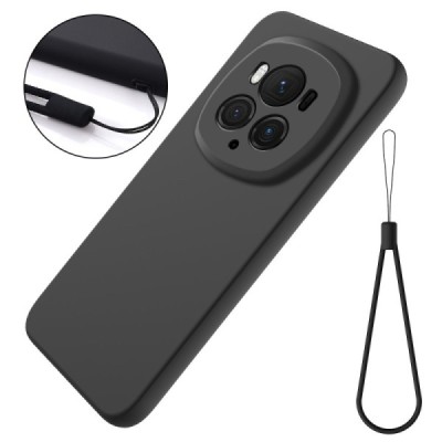 Huawei Honor Magic6 Pro Shell kieto silikono (TPU) dėklas juodas - nugarėlė | Priedai.lt