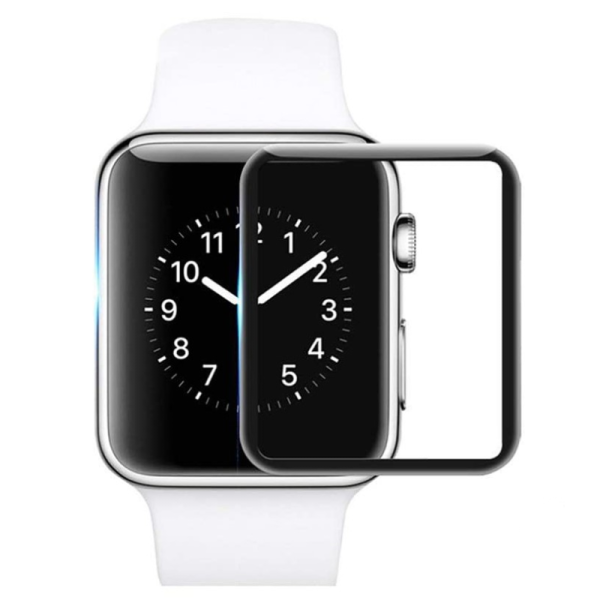 „Premium“ Tempered Glass ekrāna aizsargstikls 0.3 mm - melns (Apple Watch Series 6 / 5 / 4 / SE (2023) / SE (2022) / SE 44mm)