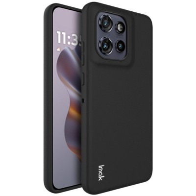 „Imak“ Kõva silikoon (TPU) kaaned - must (Motorola Edge 60 Neo / Edge 50 Neo / Moto S50 / ThinkPhone 25)