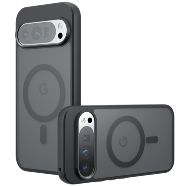 "Mofan" MagSafe matēts cieta silikona (TPU) apvalks - melns (Pixel 9 Pro XL)