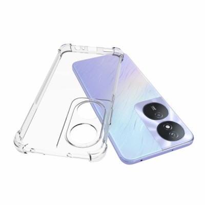 Huawei Honor X7b (Honor 90 Smart) pastiprinātas aizsardzības cieta silikona (TPU) dzidrs vāciņš | Vacins.lv