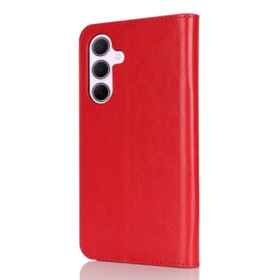 Samsung Galaxy A56 / A36 Solīds sarkans ādas atvērams maciņš | Vacins.lv