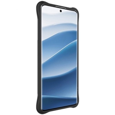 Xiaomi Redmi Note 14 Pro 5G (Poco X7 5G) "Imak" pastiprinātas aizsardzības cieta silikona matēta (TPU) melns vāciņš | Vacins.lv