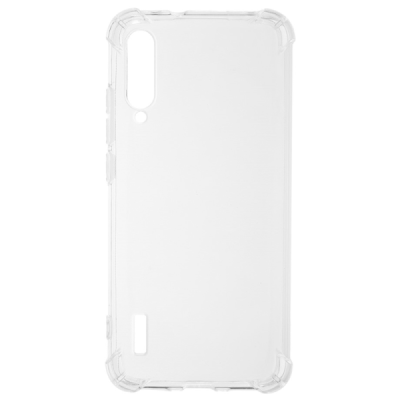 Xiaomi Mi A3 sustiprintos apsaugos kieto silikono TPU skaidrus dėklas - nugarėlė | Priedai.lt