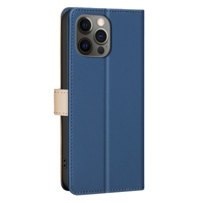 Apple iPhone 15 Pro Max "Binfen Color" BF sērijas zils atvērams maciņš, maks | Vacins.lv