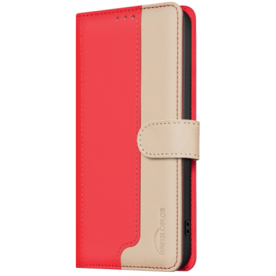 Apple iPhone 15 Pro Max "Binfen Color" BF sērijas sarkans atvērams maciņš, maks | Vacins.lv