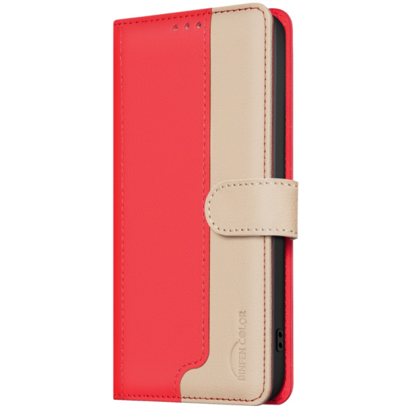 „Binfen Color“ BF atverčiamas dėklas - raudonas (iPhone 15 Pro Max)