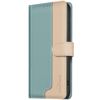 Apple iPhone 15 Pro "Binfen Color" BF sērijas zaļš atvērams maciņš, maks | Vacins.lv