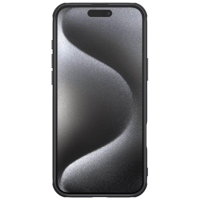 Nillkin Frosted Shield Pro Apple iPhone 16 Pro juodas plastikinis dėklas - nugarėlė | Priedai.lt