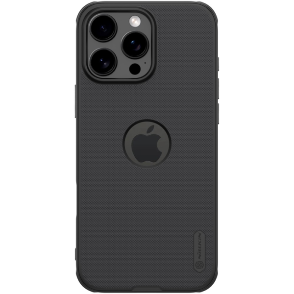 "Nillkin" Frosted Shield Pro Logo apvalks - melns (iPhone 16 Pro)
