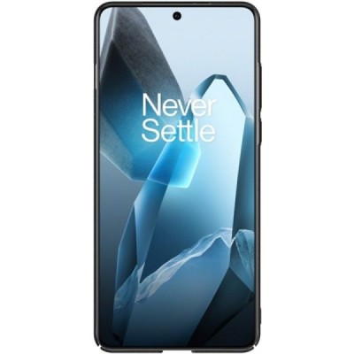 OnePlus 13 "Imak" pastiprinātas aizsardzības cieta silikona matēta (TPU) melns vāciņš | Vacins.lv