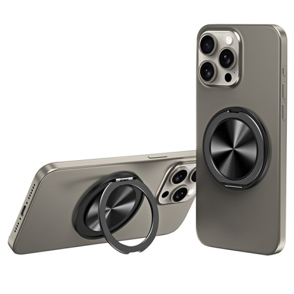 "Airai" Aluminum Kickstand telefona turētājs - melns