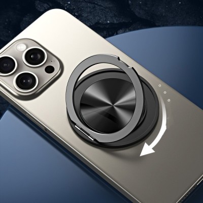 "Airai" Aluminum Kickstand telefona turētājs - melns | Vacins.lv