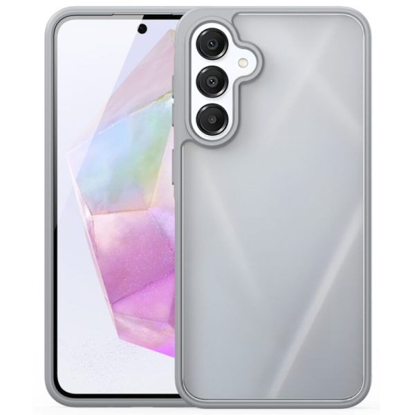 "DUX DUCIS" Yind matēts cieta silikona (TPU) apvalks - pelēks (Galaxy A56 / A36)