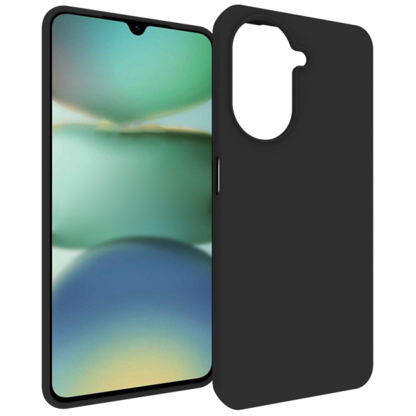 „Xhomet“ Cieta silikona (TPU) apvalks - melns (Redmi A5 4G / Poco C71 4G)