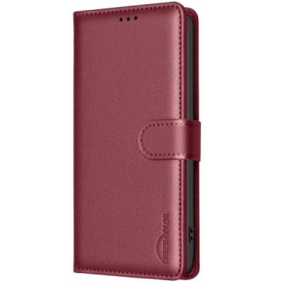 Xiaomi Poco C71 "Binfen Color" BF sērijas sarkans atvērams maciņš, maks | Vacins.lv